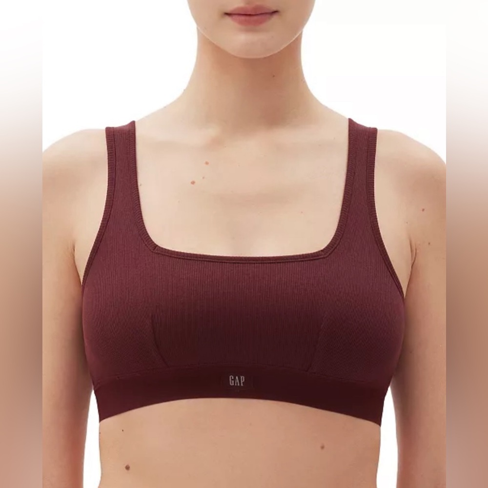 GAP GapBody Logo women’s Comfort Bralette bra wine burgundy XLarge GPW01052